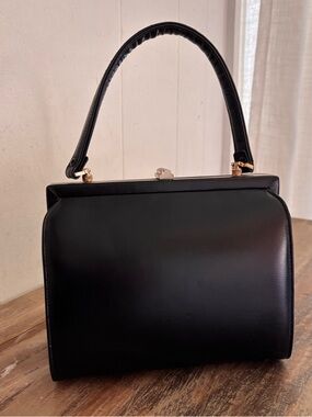 Vintage 1950 Charmaine Montreal Leather & Suede Pocketbook Rare Excellent Cond
